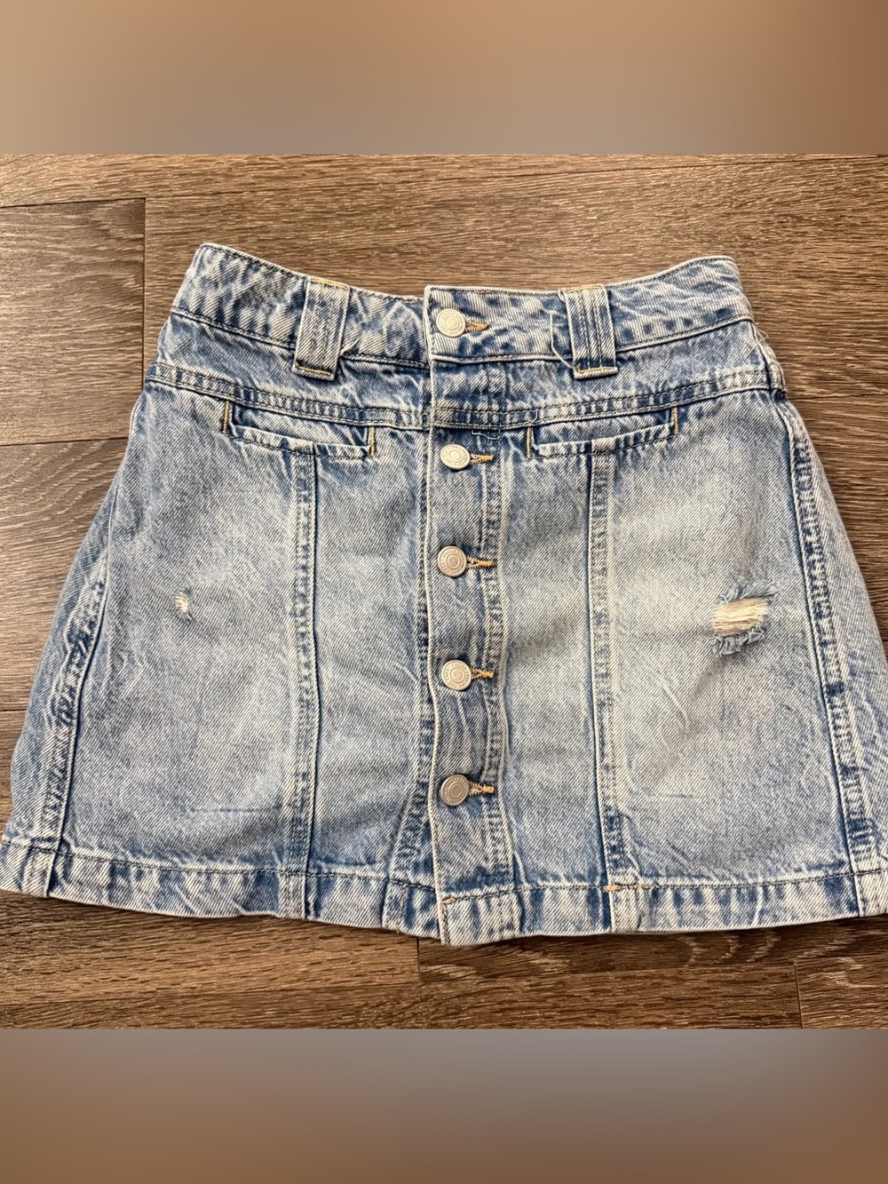We The Free Denim Mini Skirt